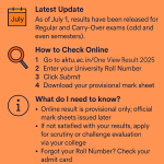 AKTU Result 2025 One View Portal, How to Check